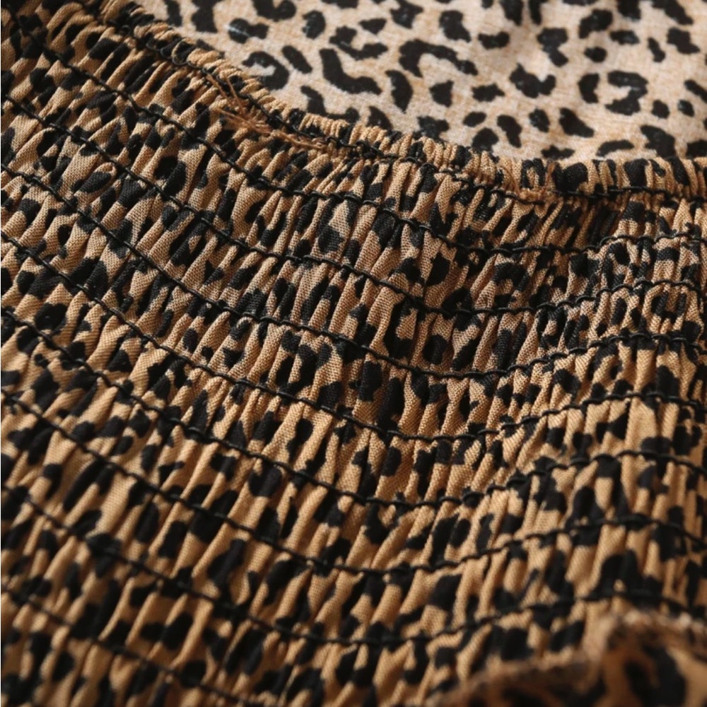 Leopard Print Tiered Dress - Picture 4 of 9